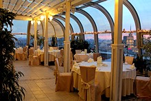 Winter Garden Restaurant at Golden Ring Hotel in Moscow, Russia