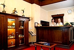 Reception at Heliopark Empire Hotel in Moscow, Russia