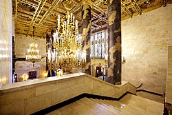 Lobby at Hilton Moscow Leningradskaya in Moscow, Russia