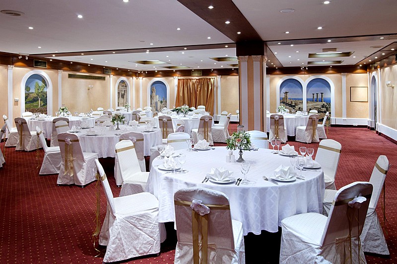Banquet in Solnechnaya Hall at Holiday Inn Moscow Vinogradovo Hotel in Moscow, Russia