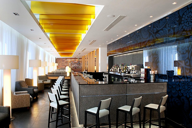 Lobby Bar at Holiday Inn Simonovsky Hotel in Moscow, Russia