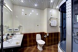 Bathroom at Studio at Izmailovo Alfa Hotel in Moscow, Russia