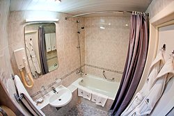 Bathroom at Superior Room at Izmailovo Beta Hotel in Moscow, Russia