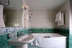 Bathroom at First-Class Suite at Izmailovo Beta Hotel in Moscow, Russia