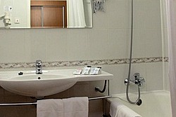 Bathroom at Standard Double Room at Izmailovo Delta Hotel in Moscow, Russia