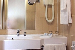 Bathroom at First Class Double Room (Superior Double Room) at Izmailovo Delta Hotel in Moscow, Russia