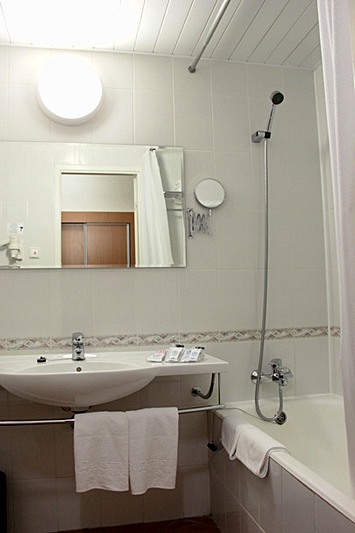 Bathroom at Standard Double Room at Izmailovo Delta Hotel in Moscow, Russia