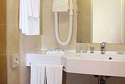 Bathroom at Business Plus Twin Room at Izmailovo Gamma Hotel in Moscow, Russia
