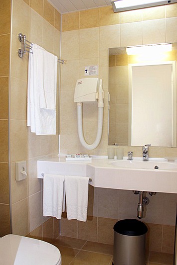 Bathroom at Business Plus Double Room at Izmailovo Gamma Hotel in Moscow, Russia