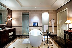 Executive Suite Bathroom at Lotte Hotel in Moscow, Russia