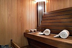 Royal Suite Sauna at Lotte Hotel in Moscow, Russia