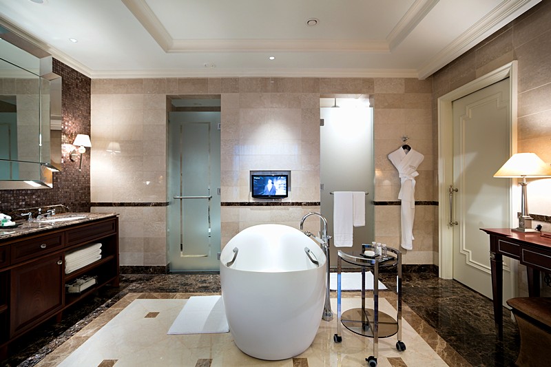 Executive Suite Bathroom at Lotte Hotel in Moscow, Russia