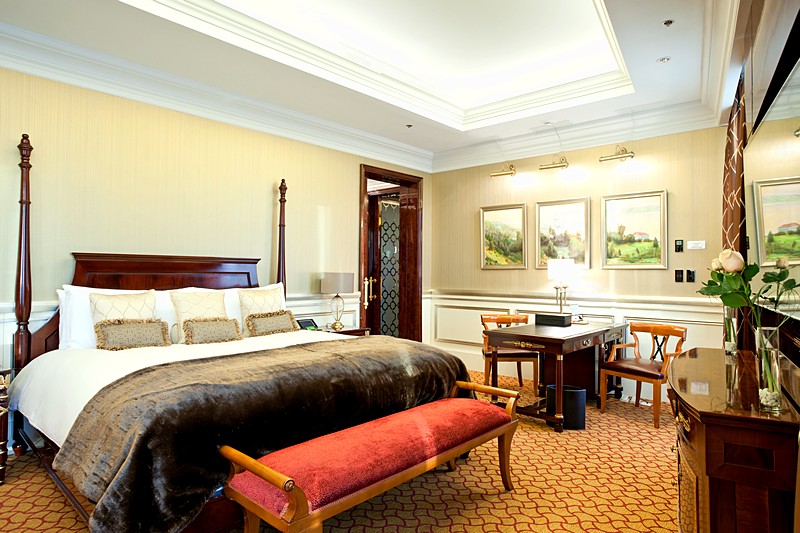Presidential Suite Bedroom at Lotte Hotel in Moscow, Russia