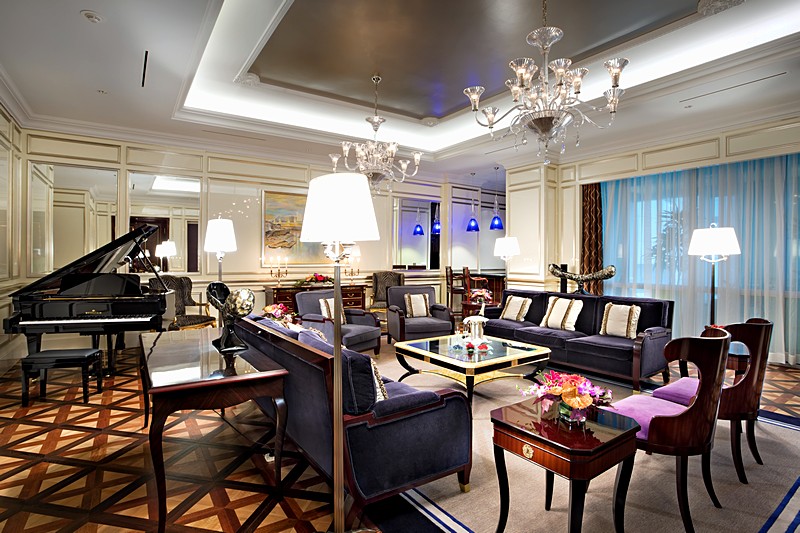 Royal Suite Living Room at Lotte Hotel in Moscow, Russia