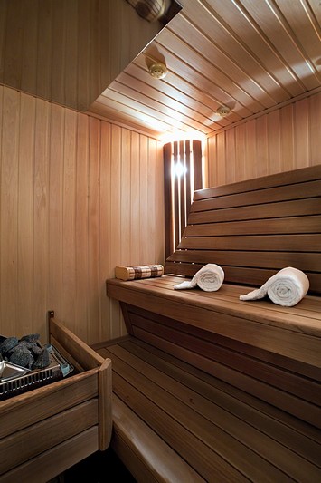 Royal Suite Sauna at Lotte Hotel in Moscow, Russia