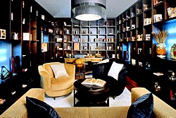 Library at Presidential Suite at the Mamaison Pokrovka All-Suites Hotel in Moscow