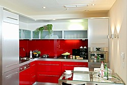 Kitchen at Two-Bedroom Executive Suite at the Mamaison Pokrovka All-Suites Hotel in Moscow