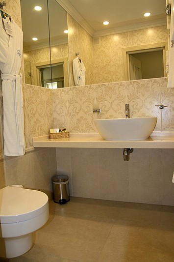 Bath Room at Superior Double Room at Marco Polo Presnja Hotel in Moscow, Russia