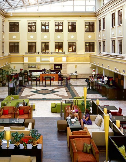 The Lobby at Marriott Courtyard Moscow City Center Hotel in Moscow, Russia