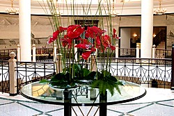 Lobby at Marriott Grand Hotel in Moscow, Russia