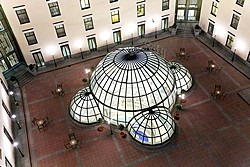 Patio at Marriott Grand Hotel in Moscow, Russia