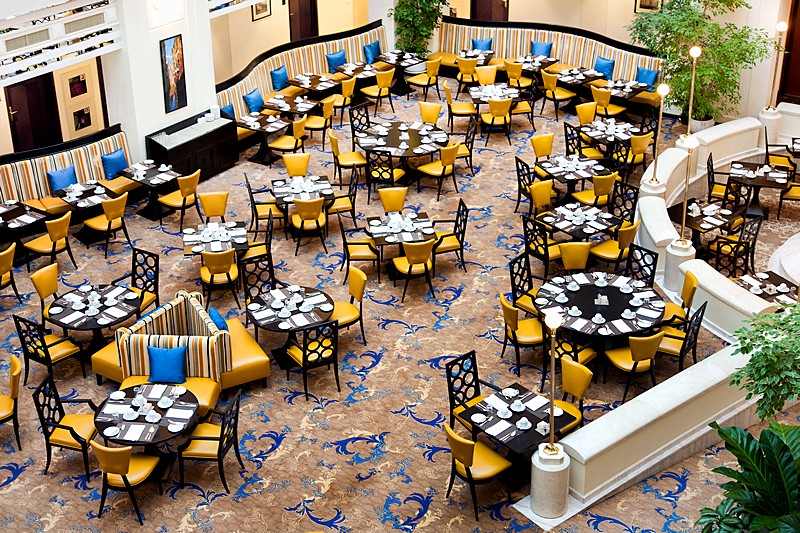 Aurora Restaurant at Marriott Royal Aurora Hotel in Moscow, Russia