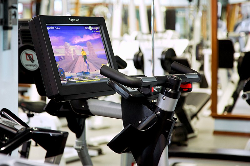 Gym at Marriott Royal Aurora Hotel in Moscow, Russia