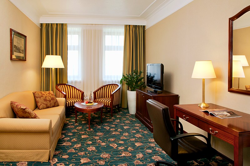 Corner Suite at Marriott Tverskaya Hotel in Moscow, Russia