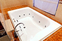 Suite Bath at Maxima Irbis Hotel in Moscow, Russia