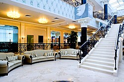 Lobby at Milan Hotel in Moscow, Russia