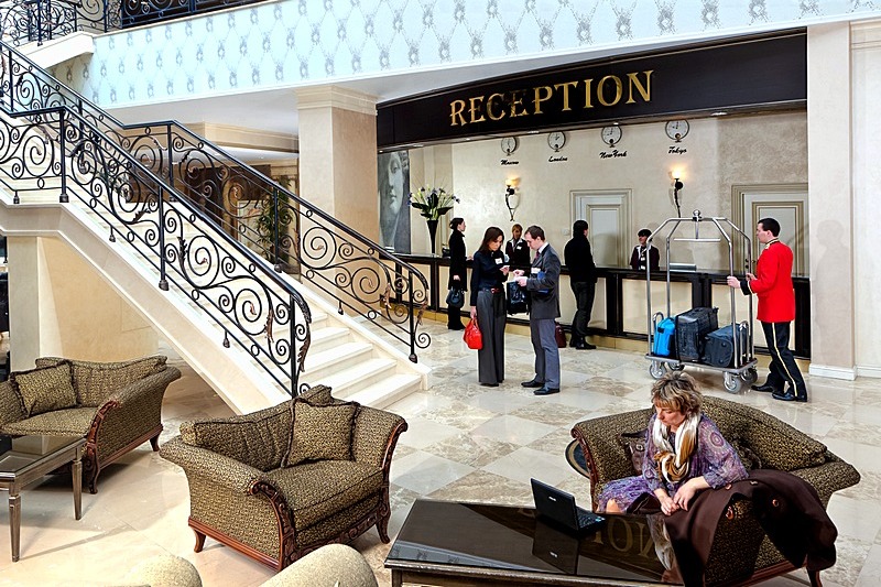 Reception at Milan Hotel in Moscow, Russia