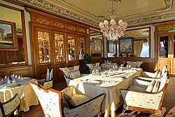VIP Hall in Piazza Rossa Restaurant at National Hotel in Moscow, Russia