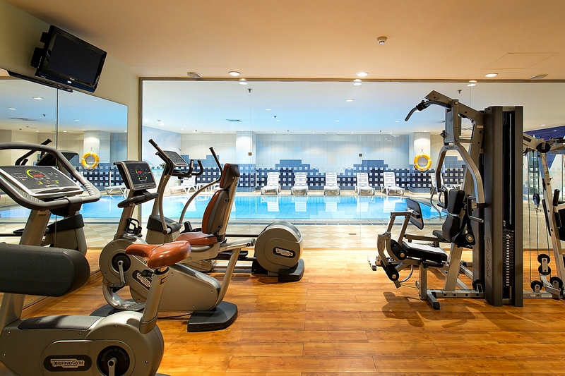 Gym at Novotel Moscow Sheremetyevo Airport Hotel in Moscow, Russia