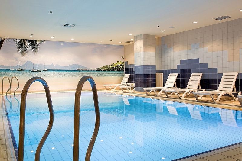 Swimming Pool at Novotel Moscow Sheremetyevo Airport Hotel in Moscow, Russia