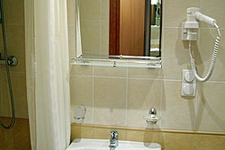 Bath room in Standard Room at Okhotnik Hotel in Moscow, Russia
