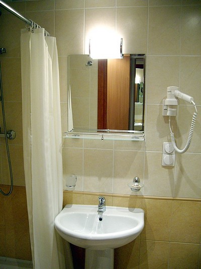 Bath room in Standard Room at Okhotnik Hotel in Moscow, Russia