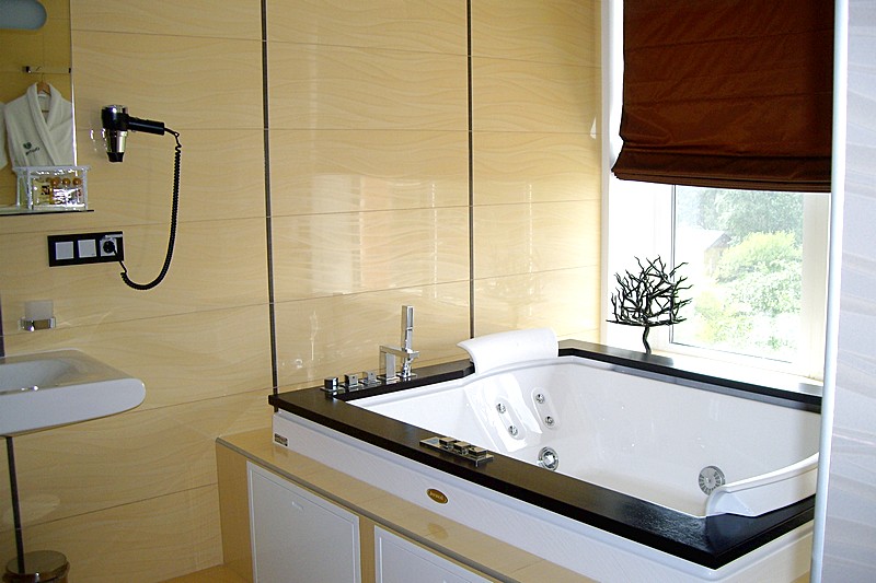 Bath room in Presidential Suite at Okhotnik Hotel in Moscow, Russia