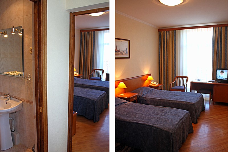 Standard Twin Room at Ozerkovskaya Hotel in Moscow, Russia
