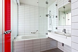 Bath Room in Suite at Park Inn Sheremetyevo Airport Hotel in Moscow, Russia