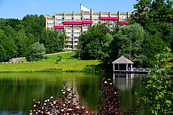 View on Planernoe Hotel in Moscow