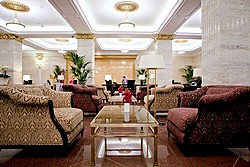 Foyer at Radisson Royal Hotel in Moscow, Russia
