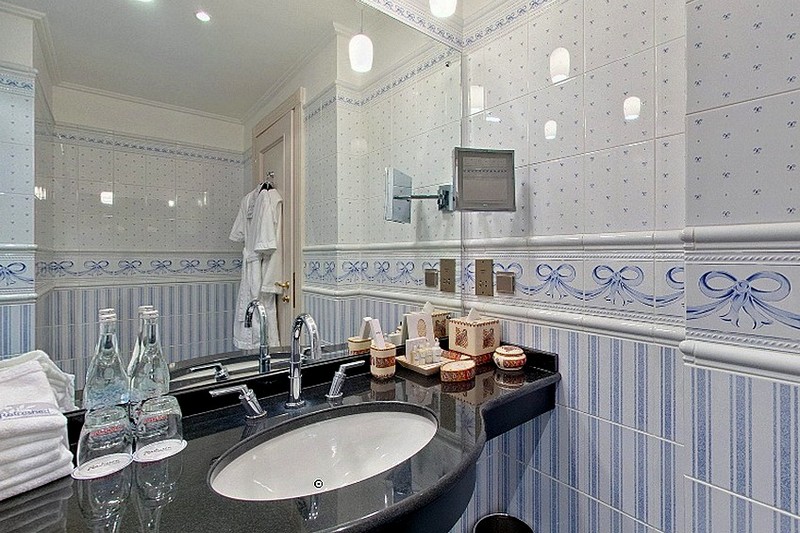 Bathroom at Deluxe Room with City View at Radisson Royal Hotel in Moscow, Russia