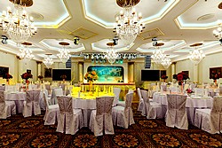 Banquet Hall at Radisson Royal Hotel in Moscow, Russia