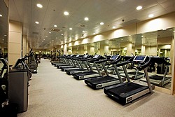 Gym at Radisson Royal Hotel in Moscow, Russia