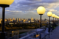 Executive Lounge Summer Terrace at Renaissance Moscow Monarch Centre Hotel in Moscow, Russia