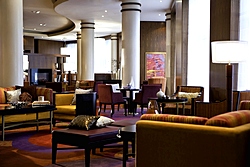Lobby at Renaissance Moscow Monarch Centre Hotel in Moscow, Russia