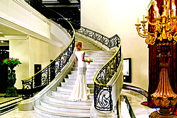 Staircase at Ritz-Carlton Hotel in Moscow, Russia