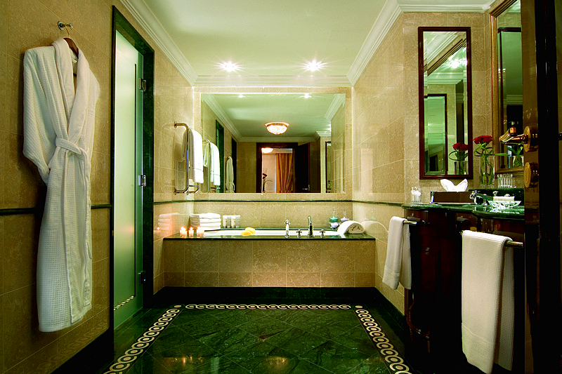 Superior Room Bathroom at Ritz-Carlton Hotel in Moscow, Russia