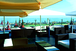 O2 Lounge Terrace at Ritz-Carlton Hotel in Moscow, Russia