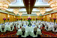 Ballroom at Ritz-Carlton Hotel in Moscow, Russia